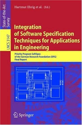 Tapa de Integration of software specification techniques for applications in engineering