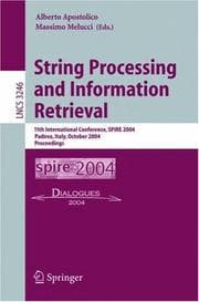 Tapa de String processing and information retrieval