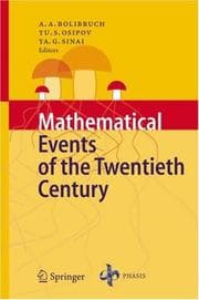Tapa de Mathematical events of the twentieth century