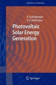 Tapa de Photovoltaic solar energy generation