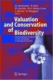 Tapa de Valuation and conservation of biodiversity
