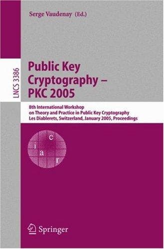 Tapa de Public Key Cryptography - PKC 2005