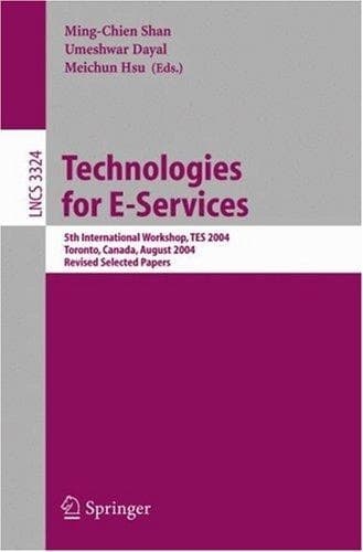Tapa de Technologies for E-Services (vol. # 3324)