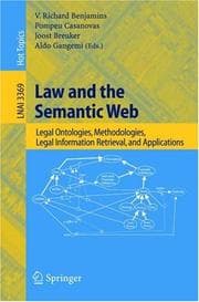 Tapa de Law and the Semantic Web