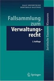 Tapa de Fallsammlung Zum Verwaltungsrecht