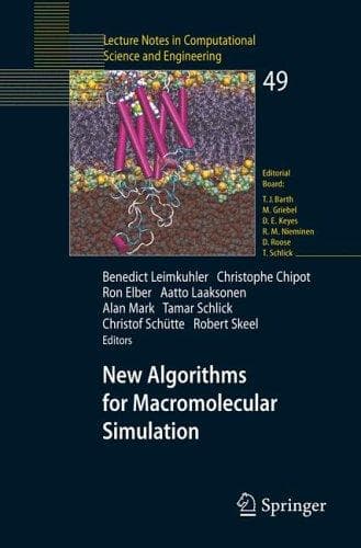 Tapa de New Algorithms for Macromolecular Simulation