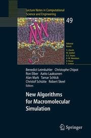 Tapa de New Algorithms for Macromolecular Simulation