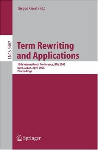 Tapa de Term Rewriting and Applications