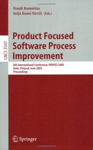 Tapa de Product Focused Software Process Improvement