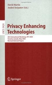 Tapa de Privacy Enhancing Technologies