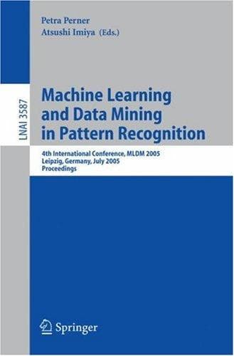 Tapa de Machine Learning and Data Mining in Pattern Recognition