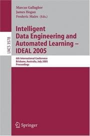 Tapa de Intelligent Data Engineering and Automated Learning - IDEAL 2005