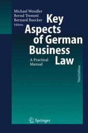 Tapa de Key aspects of German business law