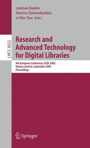 Tapa de Research and advanced technology for digital libraries