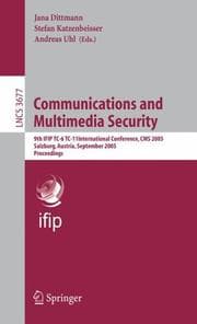 Tapa de Communications and multimedia security