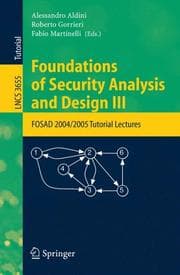 Tapa de Foundations of Security Analysis and Design III