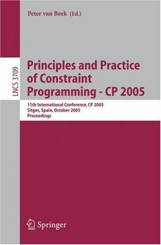 Tapa de Principles and Practice of Constraint Programming - CP 2005