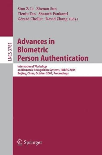 Tapa de Advances in biometric person authentication