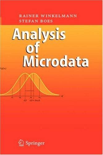 Tapa de Analysis of microdata
