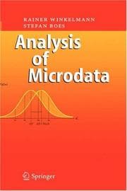 Tapa de Analysis of microdata