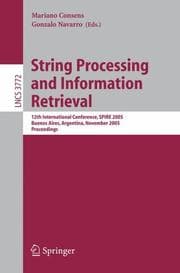 Tapa de String processing and information retrieval