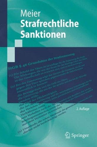 Tapa de Strafrechtliche Sanktionen
