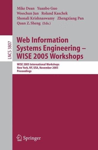 Tapa de Web Information Systems Engineering - WISE 2005 Workshops