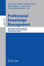 Tapa de Professional knowledge management