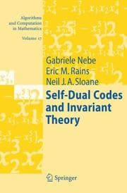 Tapa de Self-dual codes and invariant theory