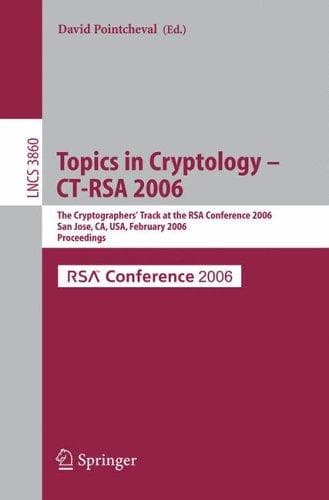 Tapa de Topics in Cryptology -- CT-RSA 2006
