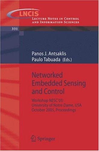 Tapa de Networked embedded sensing and control