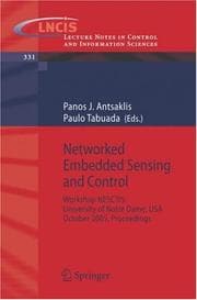 Tapa de Networked embedded sensing and control