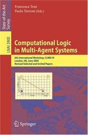 Tapa de Computational Logic in Multi-Agent Systems (vol. # 3900)