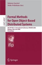 Tapa de Formal methods for open object-based distributed systems