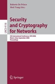 Tapa de Security and cryptography for networks