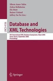 Tapa de Database and XML technologies