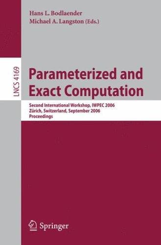 Tapa de Parameterized and exact computation