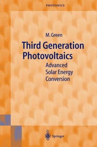 Tapa de Third Generation Photovoltaics