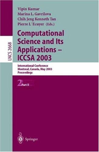 Tapa de Computational Science and Its Applications - ICCSA 2003