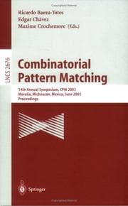 Tapa de Combinatorial pattern matching