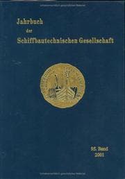 Tapa de 2001 (Jahrbuch der Schiffbautechnischen Gesellschaft)