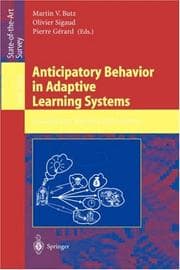 Tapa de Anticipatory behavior in adaptive learning systems