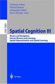 Tapa de Spatial cognition III