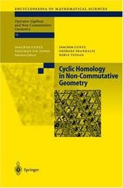 Tapa de Cyclic homology in non-commutative geometry