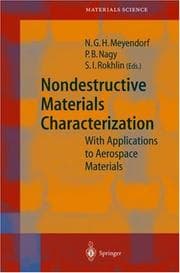 Tapa de Nondestructive materials characterization