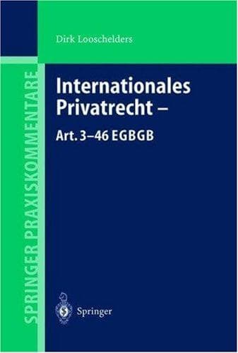 Tapa de Internationales Privatrecht