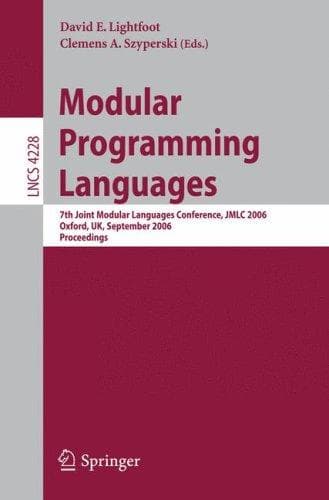 Tapa de Modular programming languages