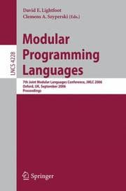 Tapa de Modular programming languages