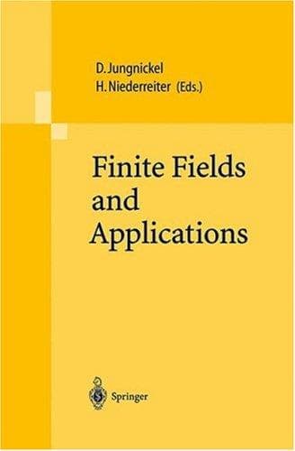 Tapa de Finite fields and applications