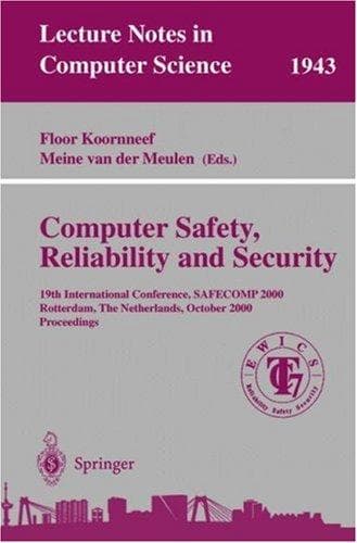 Tapa de Computer safety, reliability, and security